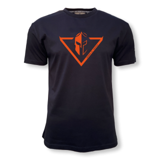 T-Shirt RODAL schwarz-orange
