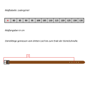 Lederguertel HAMMER braun